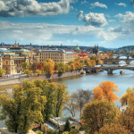 NOTIQUE Poznámkový kalendár Praha 2027, 30 x 30 cm