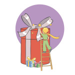 NOTIQUE Poznámkový kalendár Malý princ Plastic 2027, PLASTIC FREE, 30 x 30 cm