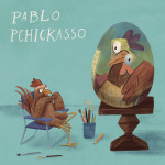 NOTIQUE Poznámkový kalendár Chicken Artists 2027, 30 x 30 cm