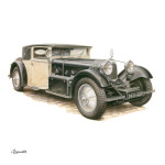 NOTIQUE Poznámkový kalendár Classic Cars – Václav Zapadlík 2027, PLASTIC FREE, 30 x 30 cm