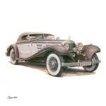 NOTIQUE Poznámkový kalendár Classic Cars – Václav Zapadlík 2027, PLASTIC FREE, 30 x 30 cm