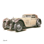 NOTIQUE Poznámkový kalendár Classic Cars – Václav Zapadlík 2027, PLASTIC FREE, 30 x 30 cm