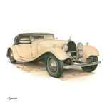 NOTIQUE Poznámkový kalendár Classic Cars – Václav Zapadlík 2027, PLASTIC FREE, 30 x 30 cm