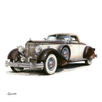 NOTIQUE Poznámkový kalendár Classic Cars – Václav Zapadlík 2027, PLASTIC FREE, 30 x 30 cm