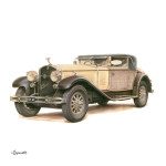 NOTIQUE Poznámkový kalendár Classic Cars – Václav Zapadlík 2027, PLASTIC FREE, 30 x 30 cm