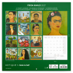 NOTIQUE Poznámkový kalendár Frida Kahlo 2027, 30 x 30 cm