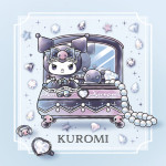 NOTIQUE Poznámkový kalendár Kuromi  2027, 30 x 30 cm