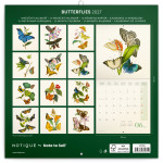 NOTIQUE Poznámkový kalendár Motýle FREE 2027, PLASTIC FREE, 30 x 30 cm
