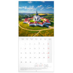 NOTIQUE Poznámkový kalendár Česká republika EN/CZ 2027, 20 x 20 cm