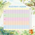 NOTIQUE Rodinný plánovací kalendár Zvieratká CZ 2027, 30 x 30 cm
