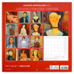 NOTIQUE Poznámkový kalendár Amedeo Modigliani 2027, 30 x 30 cm