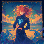 NOTIQUE Poznámkový kalendár Anime Zodiac 2027, 30 x 30 cm