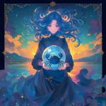 NOTIQUE Poznámkový kalendár Anime Zodiac 2027, 30 x 30 cm