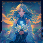 NOTIQUE Poznámkový kalendár Anime Zodiac 2027, 30 x 30 cm