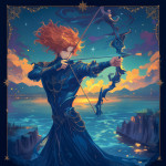 NOTIQUE Poznámkový kalendár Anime Zodiac 2027, 30 x 30 cm