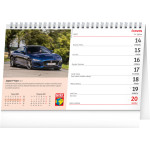 NOTIQUE Stolový kalendár Svet motorov CZ 2027, 23,1 x 14,5 cm