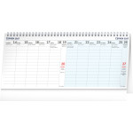 NOTIQUE Stolový kalendár Pracovný CZ 2027 – 14-dňový, 33 x 14,5 cm