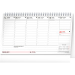 NOTIQUE Stolový kalendár Poznámkový daňový s citátmi CZ 2027, 25 x 14,5 cm