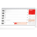 NOTIQUE Stolový kalendár Plánovací riadkový CZ 2027, 25 x 12,5 cm