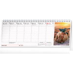 NOTIQUE Stolový kalendár Plánovací s fotografiami CZ 2027, 33 x 12,5 cm