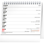 NOTIQUE Stolový kalendár Praktický kalendár s citátmi CZ 2027, 16,5 x 13 cm