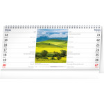 NOTIQUE Stolový kalendár Krajina CZ 2027 – 14-dňový, 33 x 14,5 cm