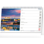 NOTIQUE Stolový kalendár Svet CZ 2027, 23,1 x 14,5 cm