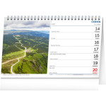 NOTIQUE Stolový kalendár Česká krajina CZ 2027, 23,1 x 14,5 cm