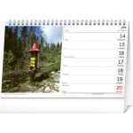 NOTIQUE Stolový kalendár Tatry 2027, 23,1 x 14,5 cm