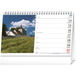NOTIQUE Stolový kalendár Slovensko 2027, 23,1 x 14,5 cm