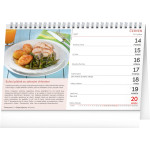 NOTIQUE Stolový kalendár Domáca kuchyňa CZ 2027, 23,1 x 14,5 cm