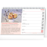 NOTIQUE Stolový kalendár Sladké recepty CZ 2027, 23,1 x 14,5 cm