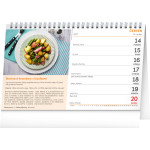 NOTIQUE Stolový kalendár Lacné recepty CZ 2027, 23,1 x 14,5 cm