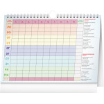 NOTIQUE Týždenný rodinný plánovací kalendár s háčikom CZ/SK 2027, 30 x 21 cm