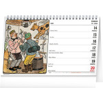 NOTIQUE Stolový kalendár Josef Lada CZ 2027, 23,1 x 14,5 cm