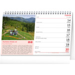 NOTIQUE Stolový kalendár Tipy na výlety CZ 2027, 23,1 x 14,5 cm