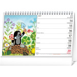 NOTIQUE Stolový kalendár Krtko 2027, 23,1 x 14,5 cm
