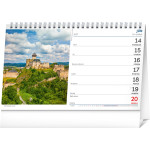 NOTIQUE Stolový kalendár Slovenská krajina 2027, 23,1 x 14,5 cm