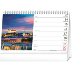 NOTIQUE Stolový kalendár Svet 2027, 23,1 x 14,5 cm
