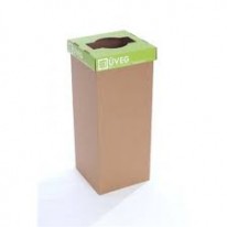 Smetný kôš Recobin Slim na triedenie odpadkov recyklovaný 60l zelený