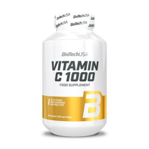 Výživový doplnok, 100 tabliet, s 1000 mg vitamínu C, BIOTECH USA