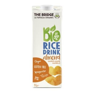 Ryžový nápoj The Bridge Bio 1l mandľa