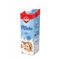 Trvanlivé mlieko Rajo 1l polotučné 1,5%