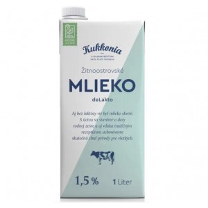 Trvanlivé mlieko Kukkonia 1l polotučné 1,5% bez laktózy