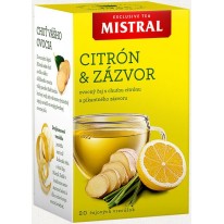 Čaj Mistral 40g citrón a zázvor