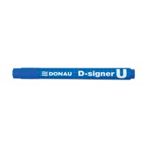 Popisovač permanentný kuželový hrot Donau D-signer U 2-4mm modrý