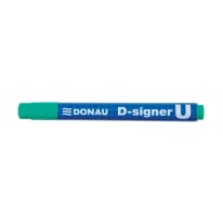 Popisovač permanentný kuželový hrot Donau D-signer U 2-4mm zelený