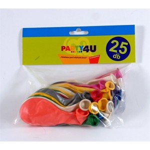Balón 26 cm perleťový mix farieb