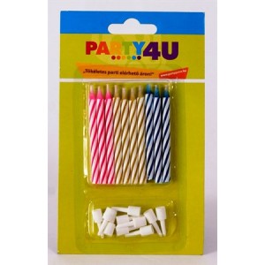 Narodeninová sviečka farebná