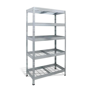 Policový regál s 5 drôtenými policami, š.90 x h.45 x v.180 cm